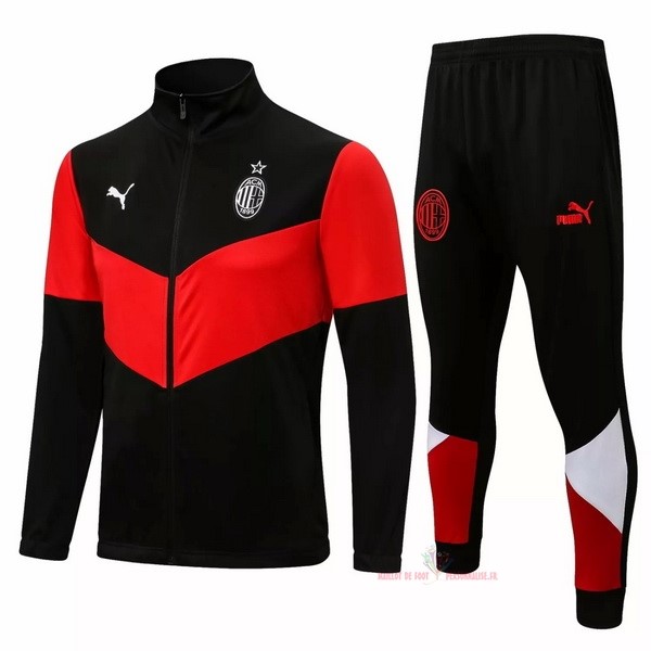 Maillot Om Pas Cher PUMA Survêtements AC Milan 2021 2022 Noir Rouge Blanc
