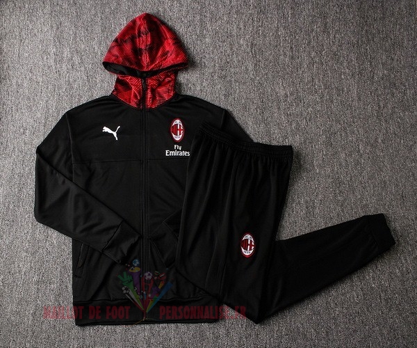 Maillot Om Pas Cher Puma Survêtements AC Milan 2019 2020 Noir 2