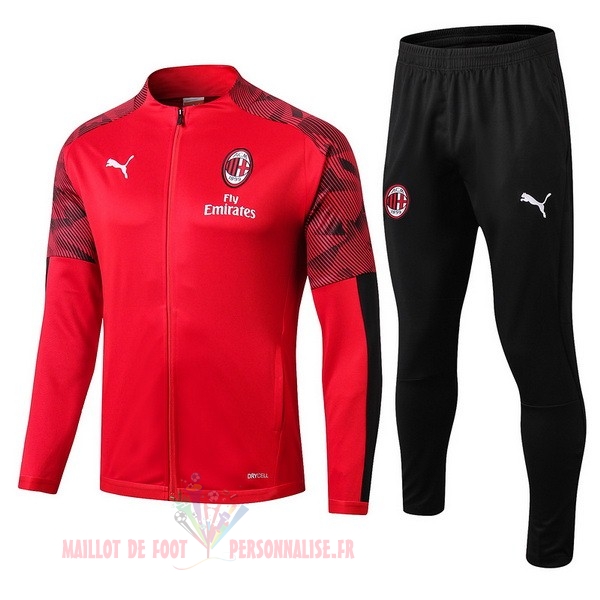 Maillot Om Pas Cher Puma Survêtements AC Milan 2019 2020 Rouge Noir