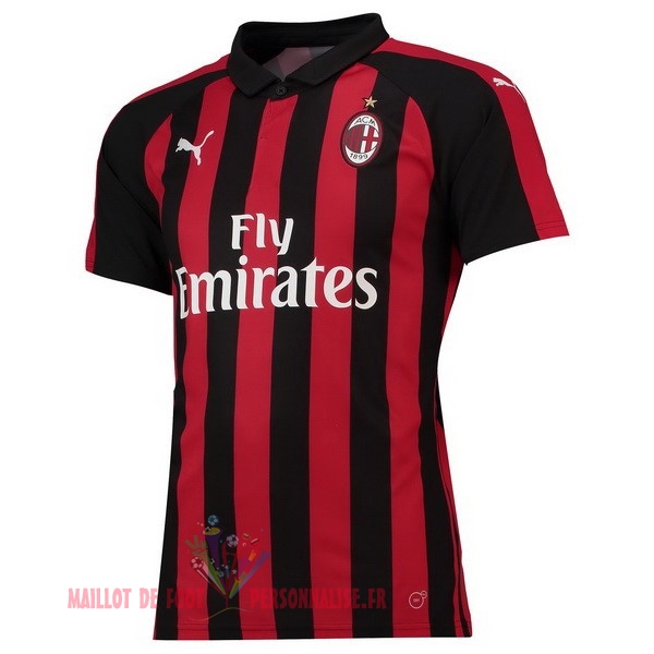 Maillot Om Pas Cher PUMA Domicile Maillots AC Milan 2018-2019 Rouge
