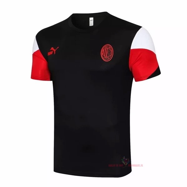Maillot Om Pas Cher PUMA Entrainement AC Milan 2021 2022 Noir Blanc Rouge