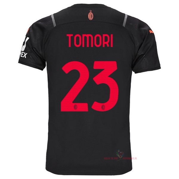 Maillot Om Pas Cher PUMA NO.23 Tomori Third Maillot AC Milan 2021 2022 Noir