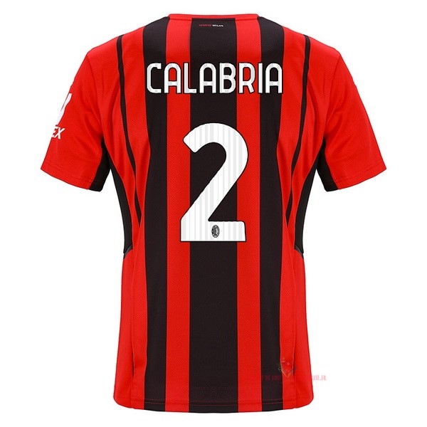 Maillot Om Pas Cher PUMA NO.2 Calabria Domicile Maillot AC Milan 2021 2022 Rouge