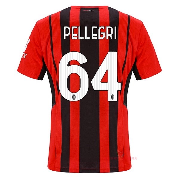 Maillot Om Pas Cher PUMA NO.64 Pellegri Domicile Maillot AC Milan 2021 2022 Rouge