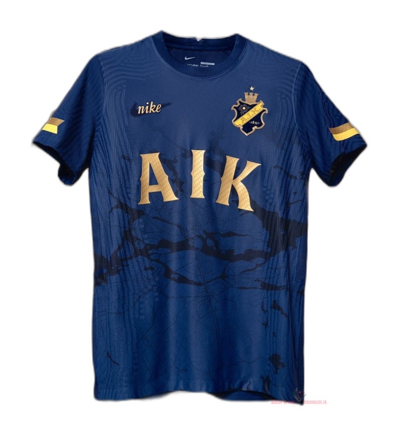 Maillot Om Pas Cher Nike Thailande Spécial Maillot AIK Stockholm 2022 2023 Bleu