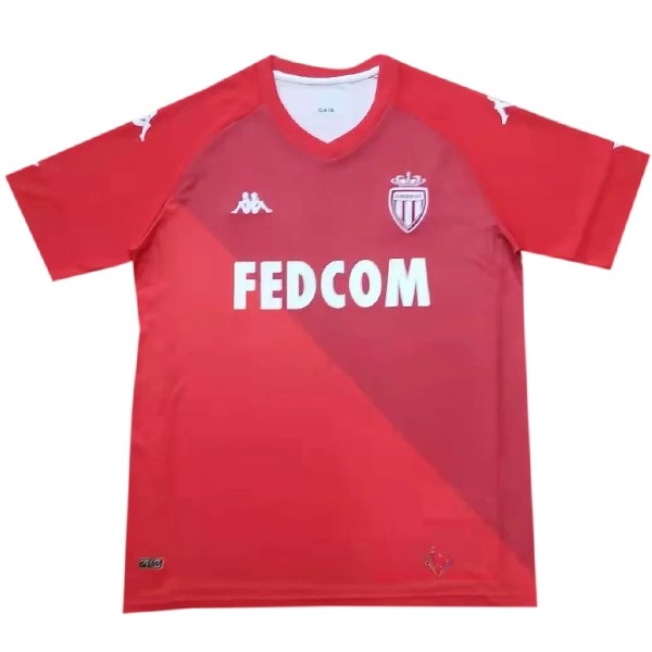 Maillot Om Pas Cher Kappa Domicile Maillot AS Monaco 2021 2022 Rouge