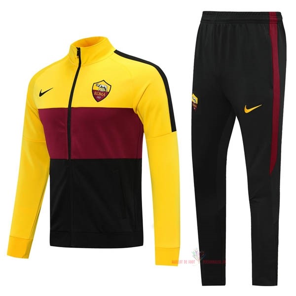 Maillot Om Pas Cher Nike Survêtements AS Roma 2020 2021 Jaune Rouge