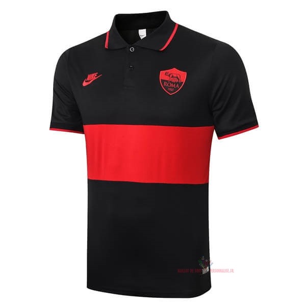 Maillot Om Pas Cher Nike Polo AS Roma 2019 2020 Noir Rouge