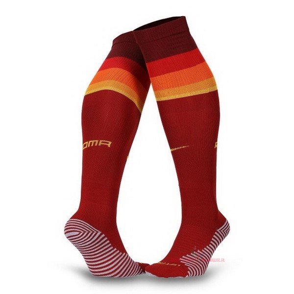 Maillot Om Pas Cher Nike Domicile Chaussette As Roma 2020 2021 Rouge