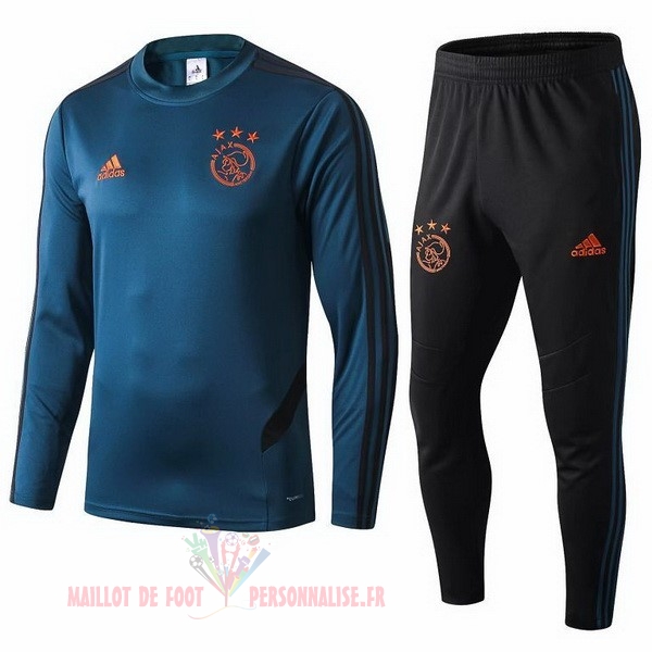 Maillot Om Pas Cher adidas Survêtements Ajax 2019 2020 Bleu Noir