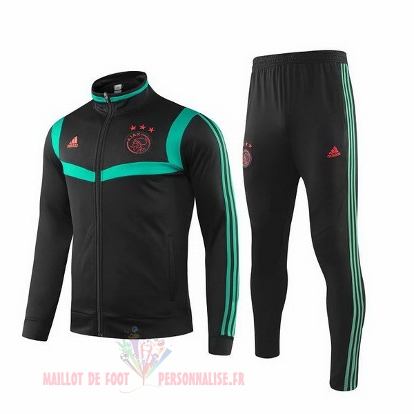 Maillot Om Pas Cher adidas Survêtements Ajax 2019 2020 Noir Vert