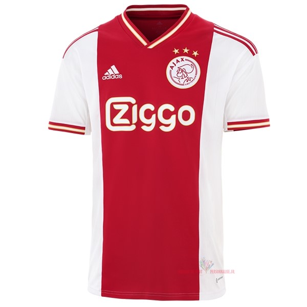 Maillot Om Pas Cher adidas Thailande Domicile Maillot Ajax 2022 2023 Rouge Blanc
