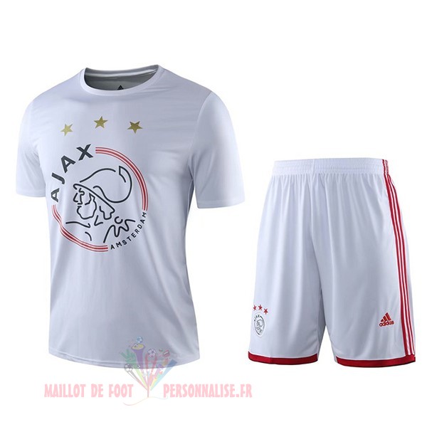 Maillot Om Pas Cher adidas Entrainement Ensemble Ajax 2019 2020 Blanc