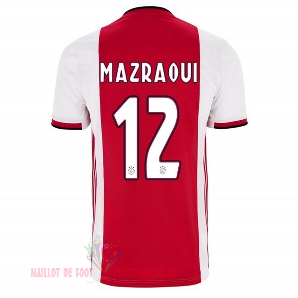 Maillot Om Pas Cher adidas NO.12 Mazraoui Domicile Maillot Ajax 2019 2020 Rouge