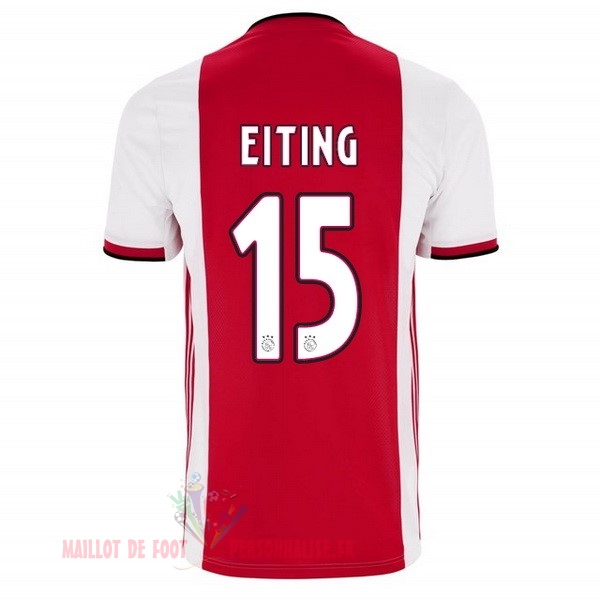 Maillot Om Pas Cher adidas NO.15 Eiting Domicile Maillot Ajax 2019 2020 Rouge