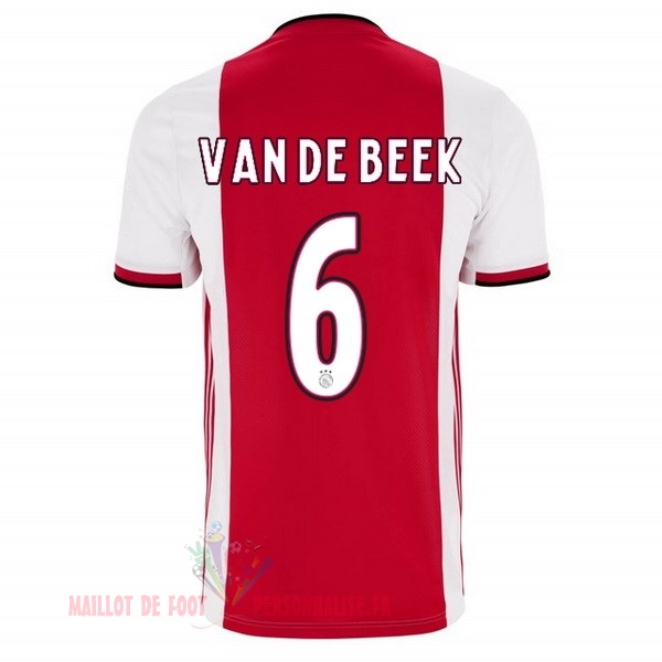 Maillot Om Pas Cher adidas NO.6 Van De Beek Domicile Maillot Ajax 2019 2020 Rouge