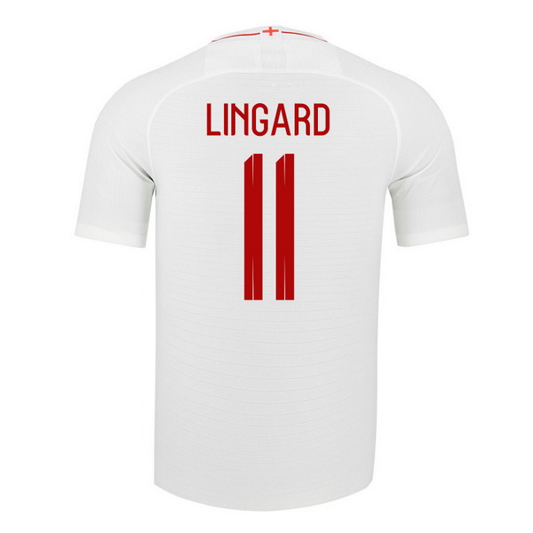 Maillot Om Pas Cher Nike NO.11 Lingard Domicile Maillots Angleterre 2018 Blanc