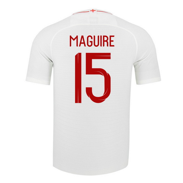 Maillot Om Pas Cher Nike NO.15 Maguire Domicile Maillots Angleterre 2018 Blanc