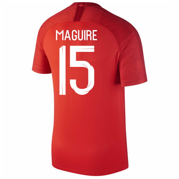 Maillot Om Pas Cher Nike NO.15 Maguire Exterieur Maillots Angleterre 2018 Rouge