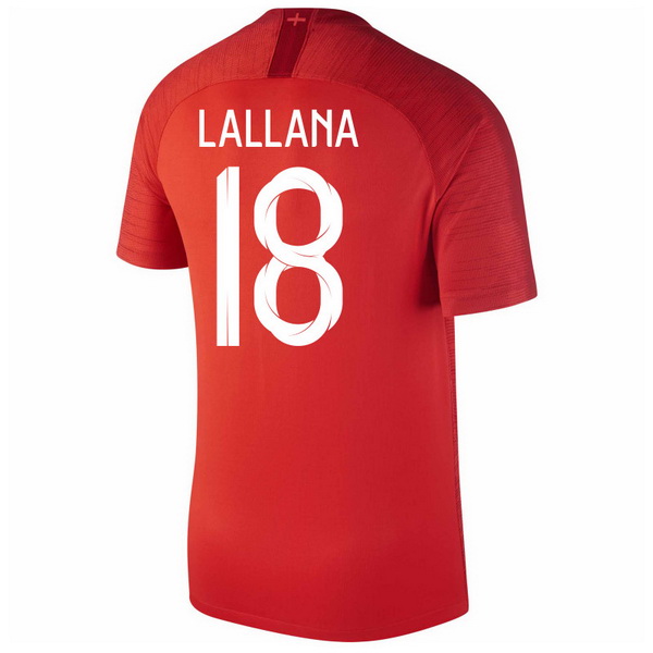 Maillot Om Pas Cher Nike NO.18 Lallana Exterieur Maillots Angleterre 2018 Rouge