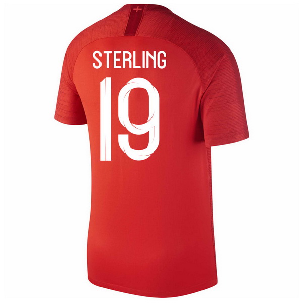 Maillot Om Pas Cher Nike NO.19 Sterling Exterieur Maillots Angleterre 2018 Rouge