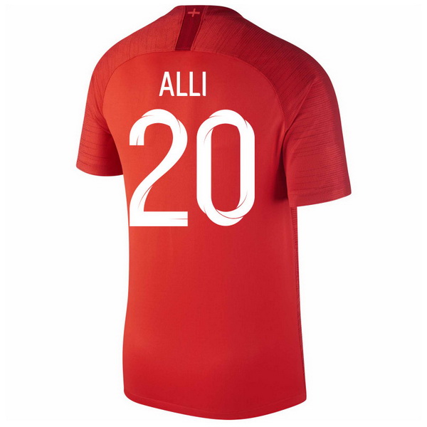 Maillot Om Pas Cher Nike NO.20 Alli Exterieur Maillots Angleterre 2018 Rouge