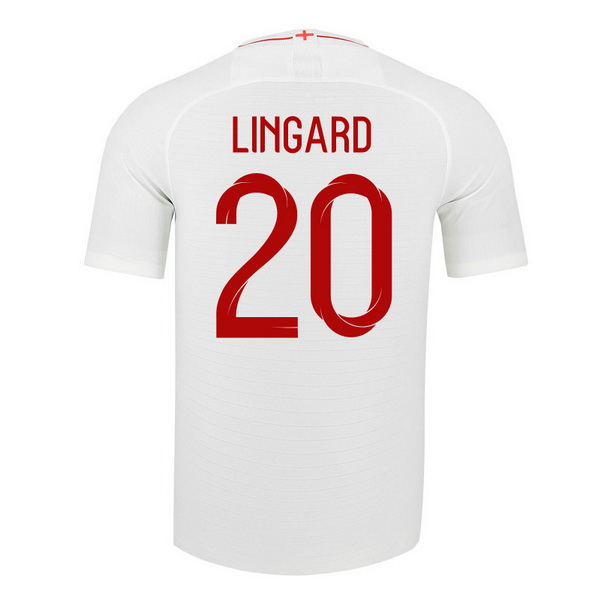 Maillot Om Pas Cher Nike NO.20 Lingard Domicile Maillots Angleterre 2018 Blanc