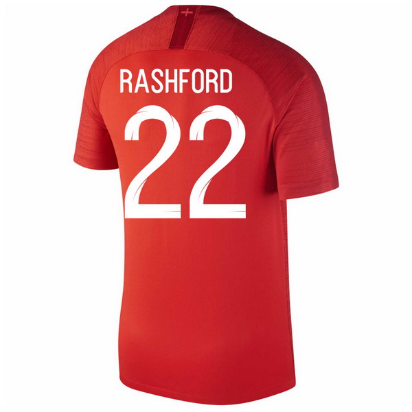 Maillot Om Pas Cher Nike NO.22 Rashford Exterieur Maillots Angleterre 2018 Rouge