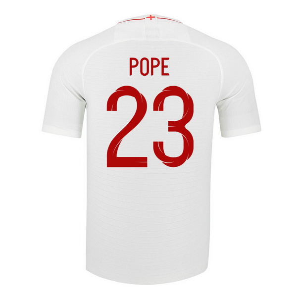 Maillot Om Pas Cher Nike NO.23 Pope Domicile Maillots Angleterre 2018 Blanc
