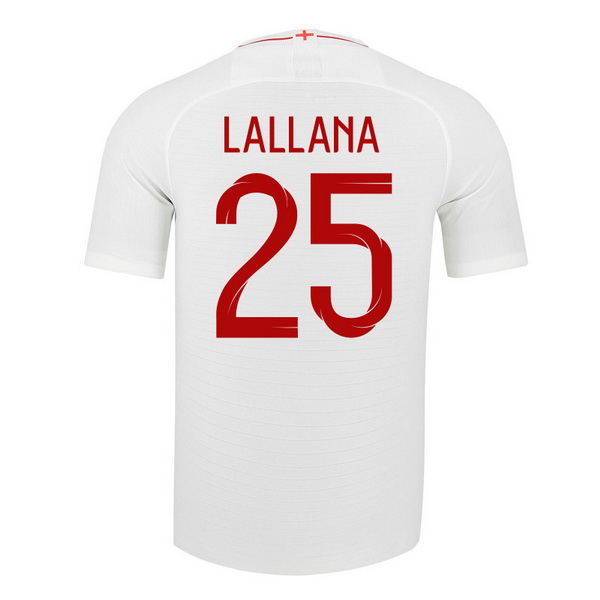 Maillot Om Pas Cher Nike NO.25 Lallana Domicile Maillots Angleterre 2018 Blanc