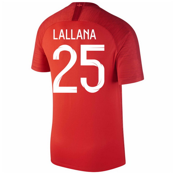Maillot Om Pas Cher Nike NO.25 Lallana Exterieur Maillots Angleterre 2018 Rouge