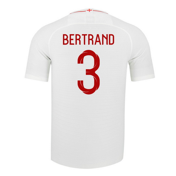 Maillot Om Pas Cher Nike NO.3 Bertrand Domicile Maillots Angleterre 2018 Blanc