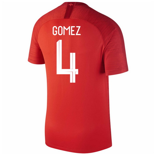 Maillot Om Pas Cher Nike NO.4 Gomez Exterieur Maillots Angleterre 2018 Rouge
