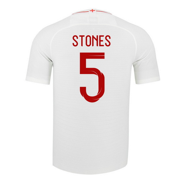 Maillot Om Pas Cher Nike NO.5 Stones Domicile Maillots Angleterre 2018 Blanc