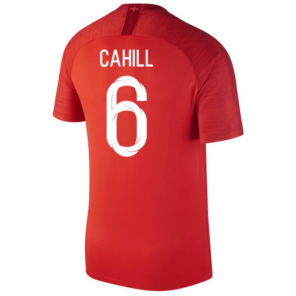 Maillot Om Pas Cher Nike NO.6 Cahill Exterieur Maillots Angleterre 2018 Rouge