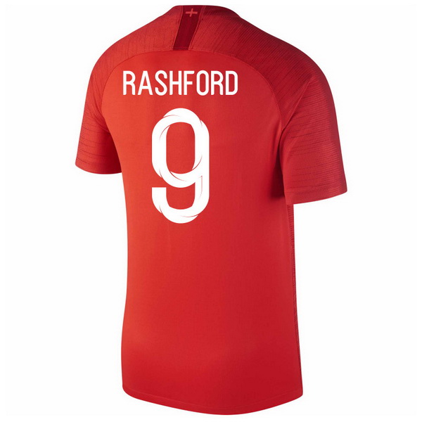 Maillot Om Pas Cher Nike NO.9 Rashford Exterieur Maillots Angleterre 2018 Rouge