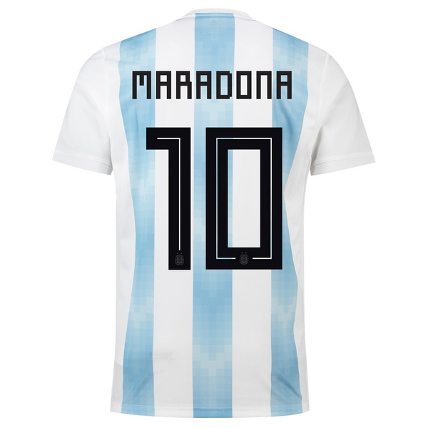 Maillot Om Pas Cher adidas NO.10 Maradona Domicile Maillots Argentine 2018 Blanc