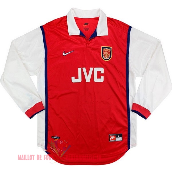 Maillot Om Pas Cher Nike Domicile Maillots Manches Longues Arsenal Rétro 1998-1999 Rouge