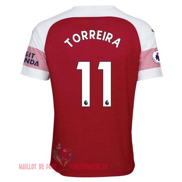 Maillot Om Pas Cher PUMA NO.11 Torreira Domicile Maillots Arsenal 18-19 Rouge
