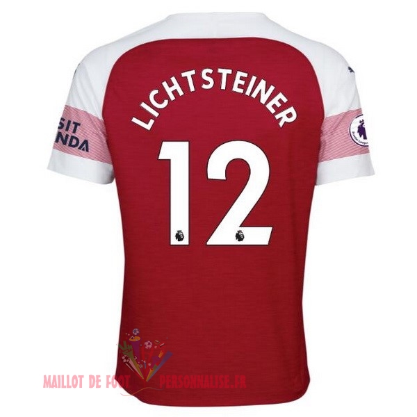 Maillot Om Pas Cher PUMA NO.12 Lichtsteiner Domicile Maillots Arsenal 18-19 Rouge