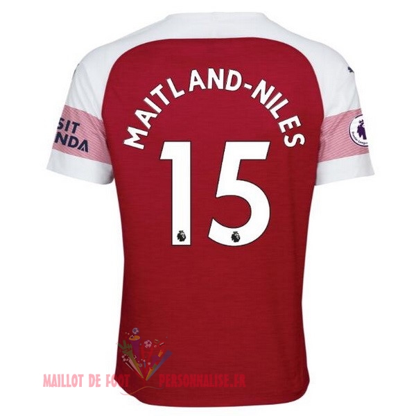 Maillot Om Pas Cher PUMA NO.15 Maitland Niles Domicile Maillots Arsenal 18-19 Rouge