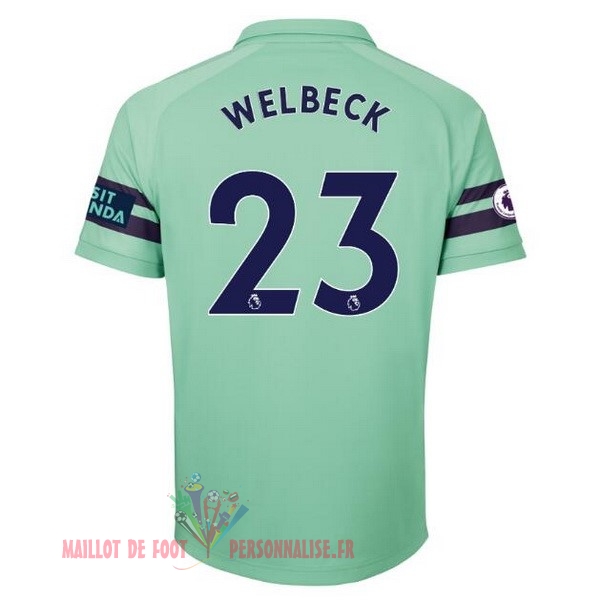 Maillot Om Pas Cher PUMA NO.23 Welbeck Third Maillots Arsenal 18-19 Vert