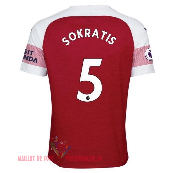 Maillot Om Pas Cher PUMA NO.5 Sokratis Domicile Maillots Arsenal 18-19 Rouge