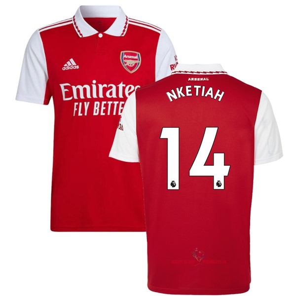 Maillot Om Pas Cher adidas NO.14 Nketiah Domicile Maillot Arsenal 2022 2023 Rouge