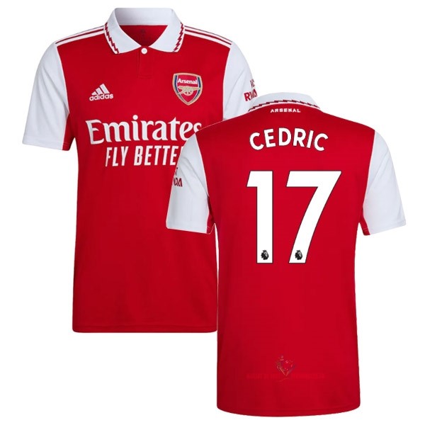 Maillot Om Pas Cher adidas NO.17 Cedric Domicile Maillot Arsenal 2022 2023 Rouge