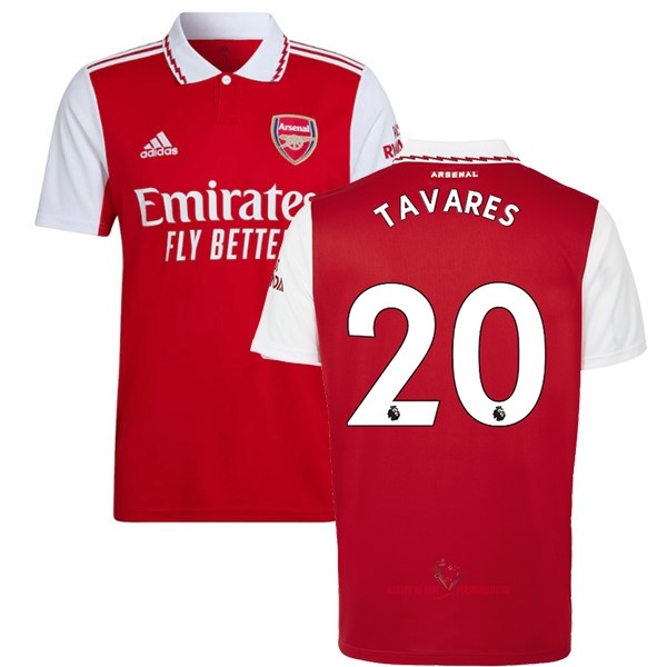 Maillot Om Pas Cher adidas NO.20 Tavares Domicile Maillot Arsenal 2022 2023 Rouge