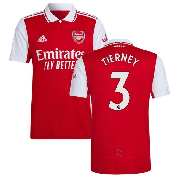 Maillot Om Pas Cher adidas NO.3 Tierney Domicile Maillot Arsenal 2022 2023 Rouge