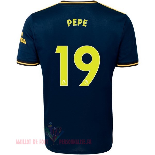 Maillot Om Pas Cher adidas NO.19 Pepe Third Maillot Arsenal 2019 2020 Bleu