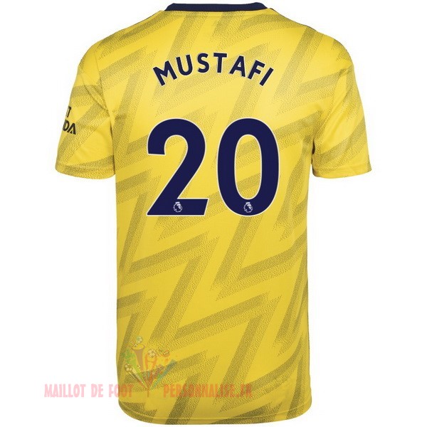 Maillot Om Pas Cher adidas NO.20 Mustafi Exterieur Maillot Arsenal 2019 2020 Jaune