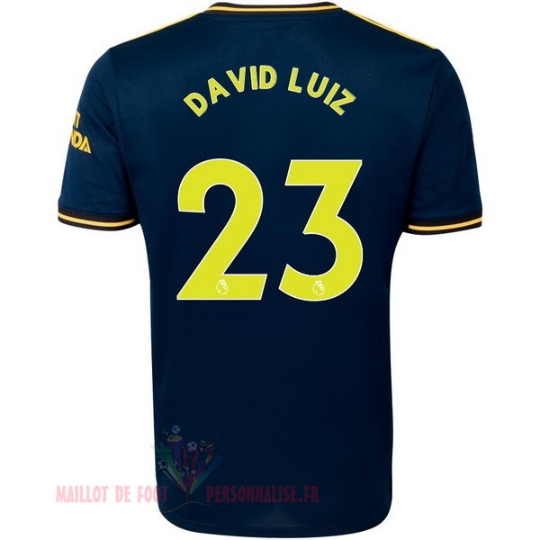 Maillot Om Pas Cher adidas NO.23 David Luiz Third Maillot Arsenal 2019 2020 Bleu